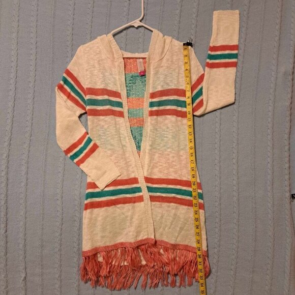 No Boundaries Open Front Long Sleeve Cardigan Women's Size M(7-9)‎ Multicolor - Picture 6 of 9